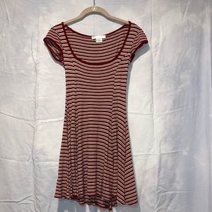 Red stripped mini dress